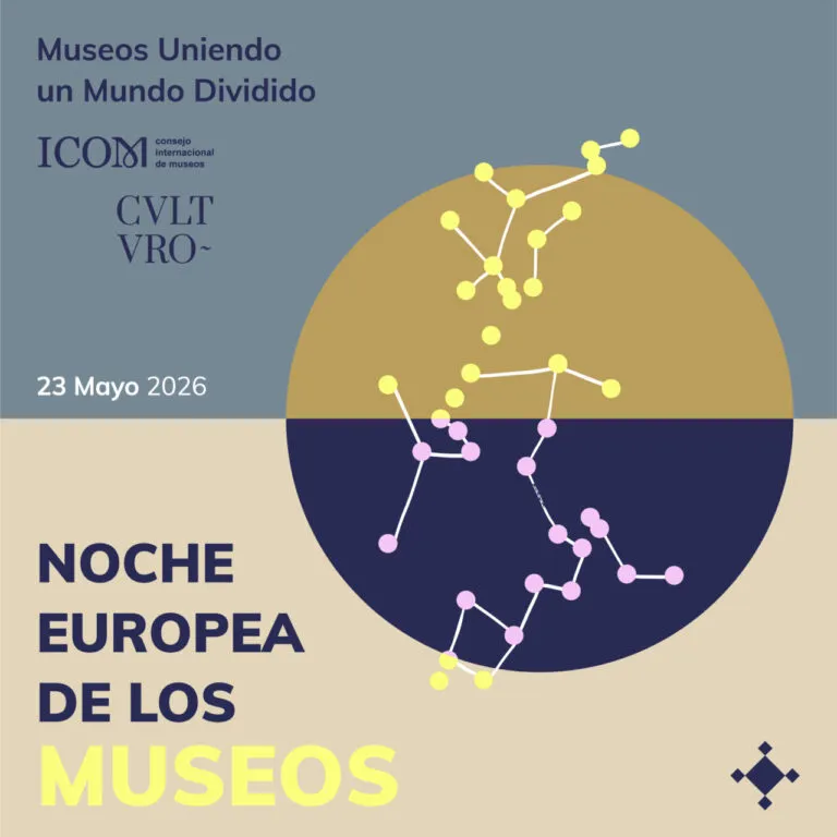 Cartel de la Noche Europea de los Museos 2026 con diseño gráfico