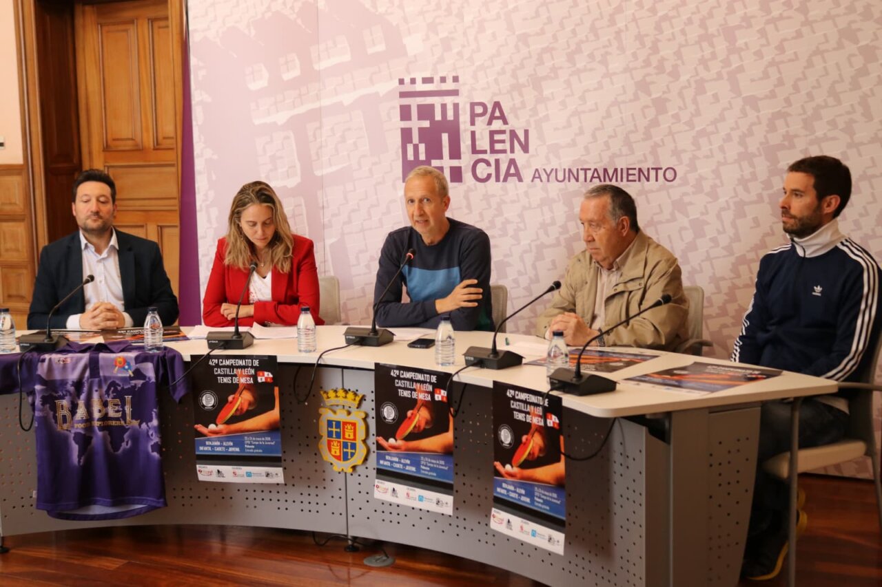 Presentación del 42º Campeonato de Castilla y León de Tenis de Mesa en Palencia