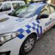 Vehículo de la Policía Local de Palencia estacionado en la calle