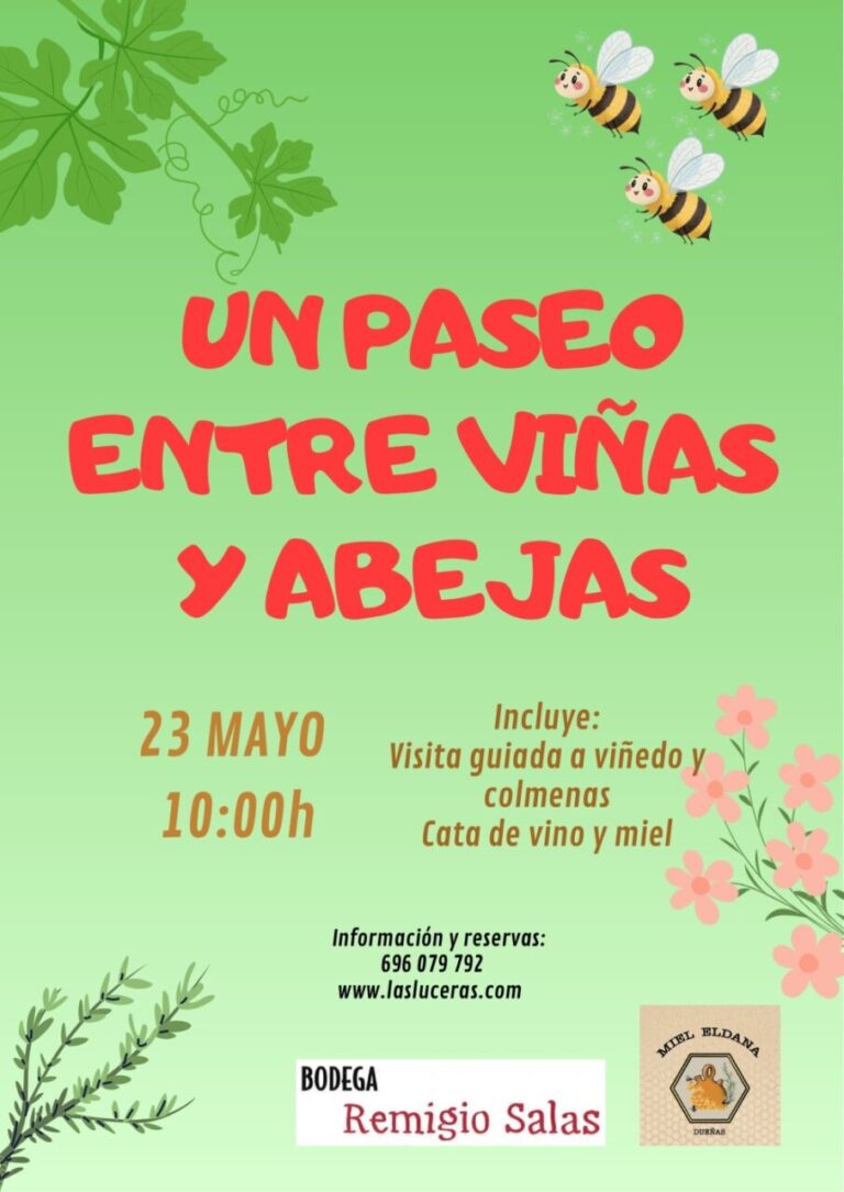 Cartel del evento Un Paseo entre Viñas y Abejas en el Cerrato palentino