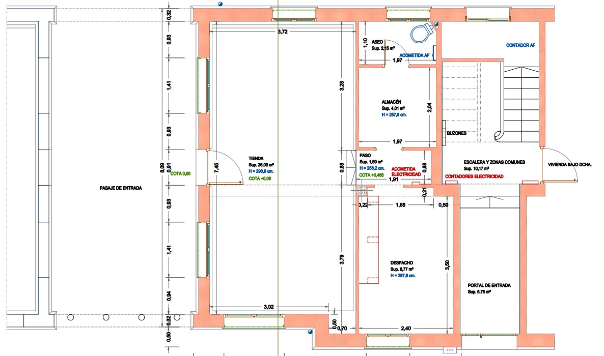 Plano de una vivienda en San Juanillo para alquiler social