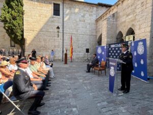 Ceremonia de homenaje a las víctimas del terrorismo por la Policía Nacional en Palencia.