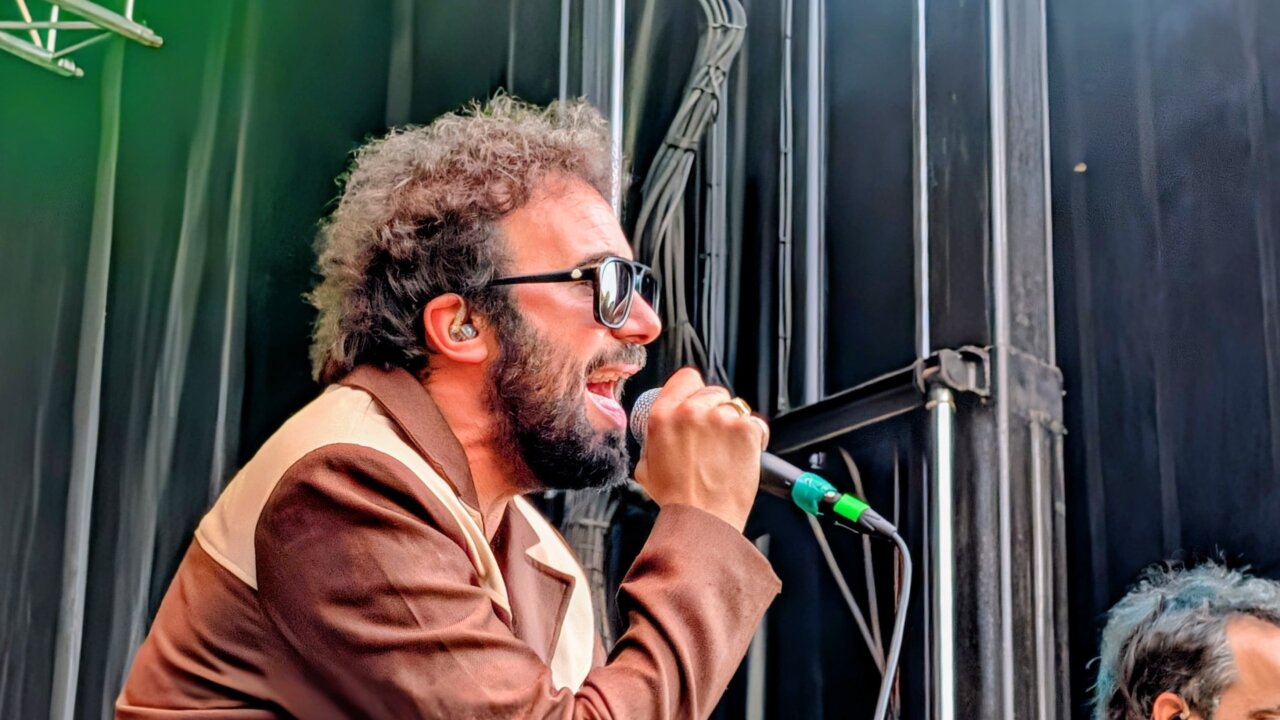 Cantante en el festival Palencia Sonora en El Sotillo