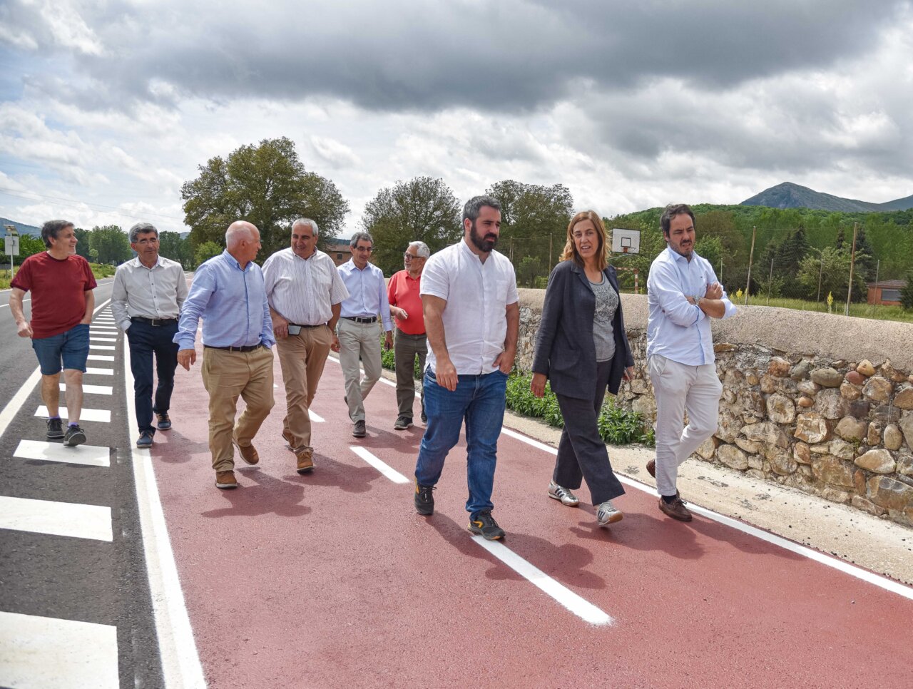 Inauguración del nuevo carril bici y senda peatonal entre Cervera de Pisuerga y Arbejal