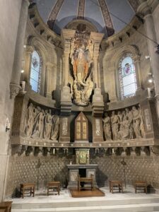 Retablo del altar mayor de San Isidro en el monasterio de la Trapa