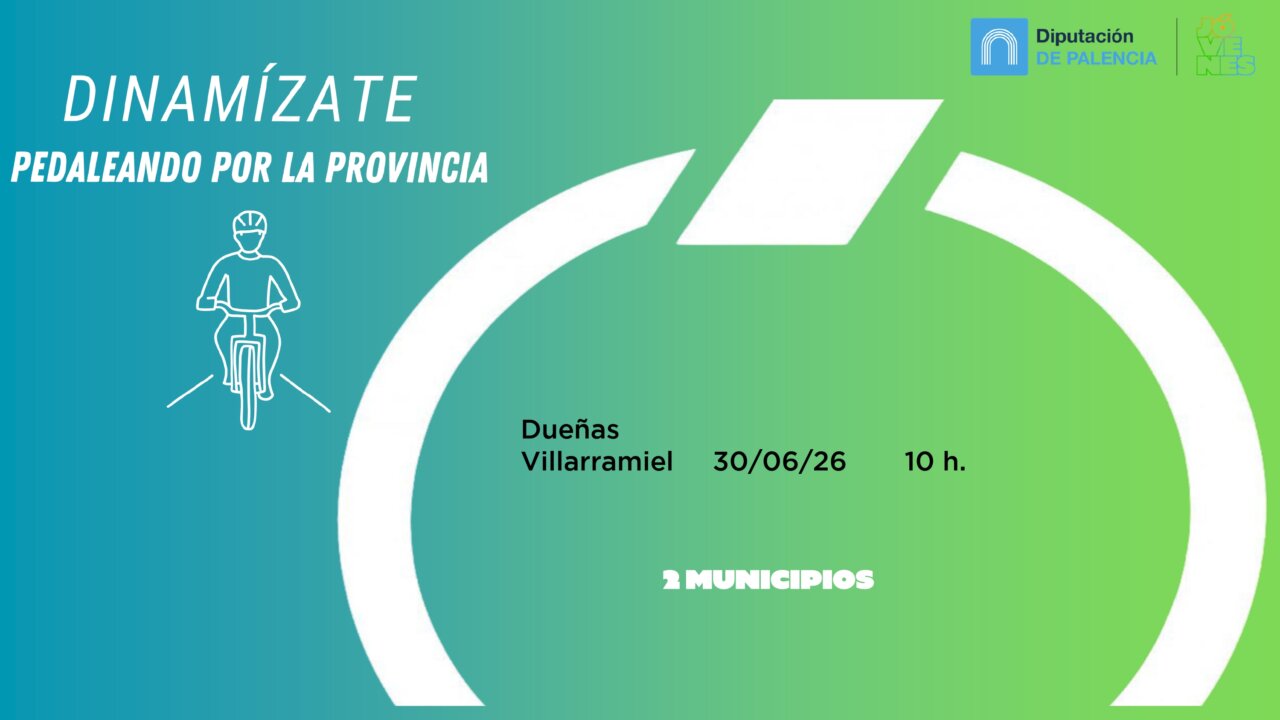 Cartel del programa de dinamización juvenil de verano en Palencia