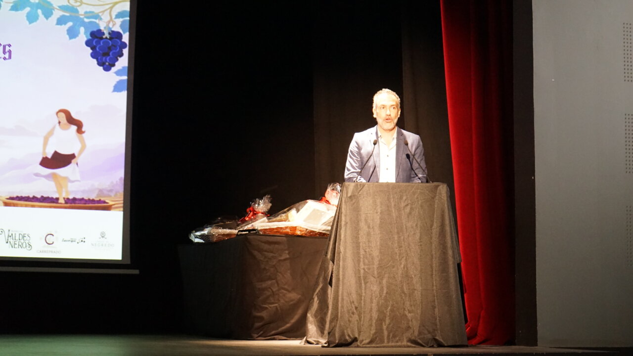 Presentador en el V Concurso de Vinos Artesanales en Torquemada