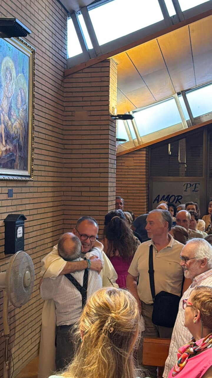 Presentación del cuadro San Antonio y el Niño Jesús en Palencia