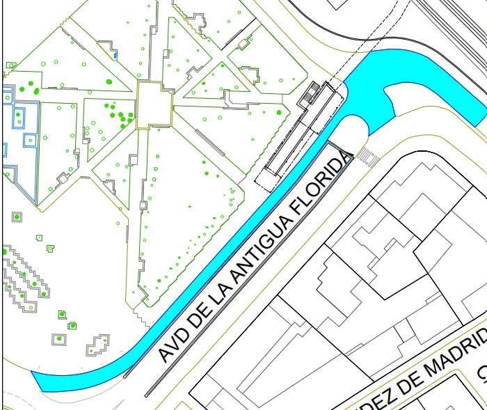 Mapa de la Avenida de la Antigua Florida en Palencia