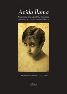 Portada del libro Ávida llama dedicado a Margarita Ferreras