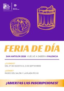 Cartel de la Feria de Día en San Antolín 2026 con información sobre fechas y ubicación