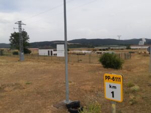 Vista del Polígono Industrial donde se construirá el centro logístico de biomasa en Alar del Rey.