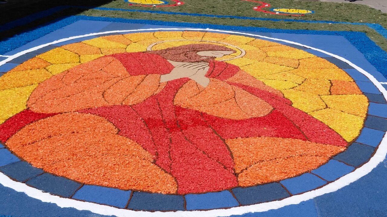 Alfombra floral del Corpus Christi en Carrión de los Condes 2026