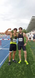 Álex Delgado y David Alejos en el Campeonato de Castilla y León de decatlón