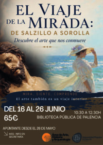 Cartel del evento sobre arte de Salzillo a Sorolla en Palencia