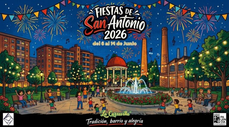Cartel de las fiestas de San Antonio en Palencia 2026
