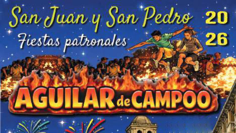 Cartel de las fiestas de San Juan y San Pedro en Aguilar de Campoo 2026