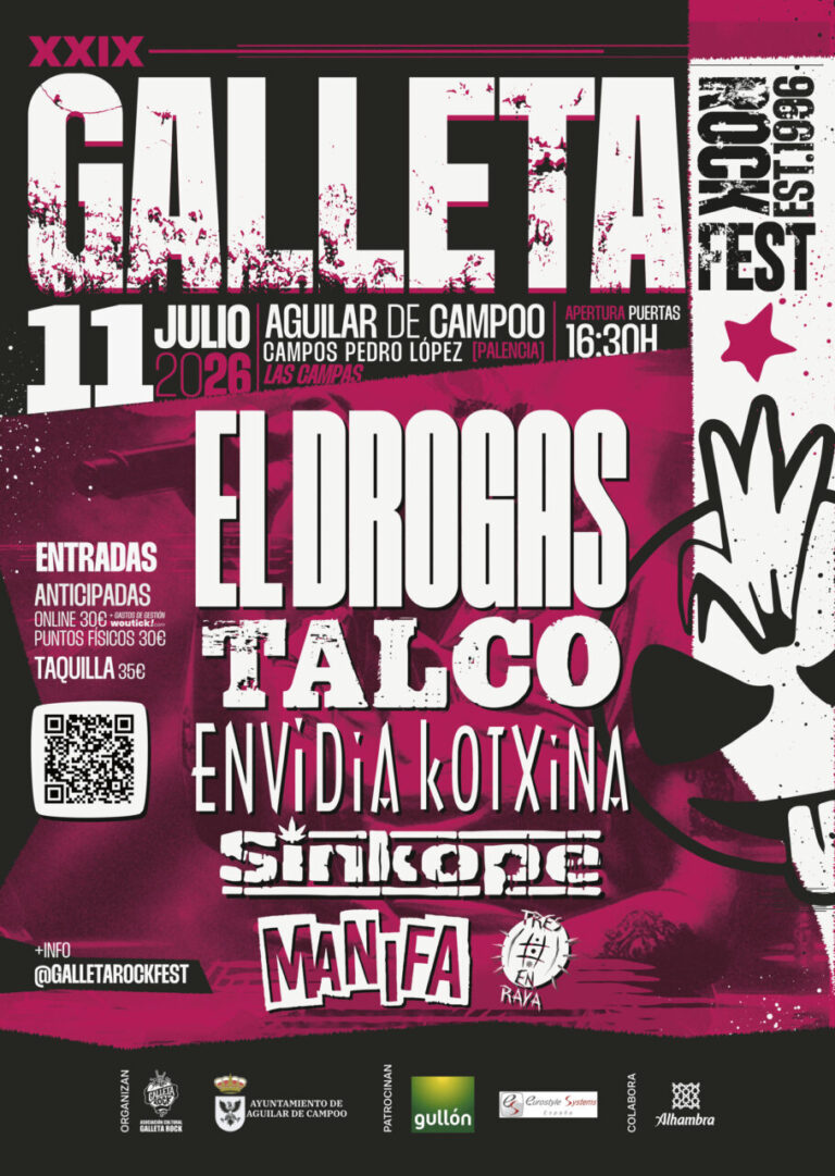 Cartel del Galleta Rock Fest 2026 en Aguilar de Campoo
