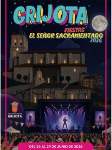 Cartel de las fiestas del Señor Sacramentado en Grijota 2026