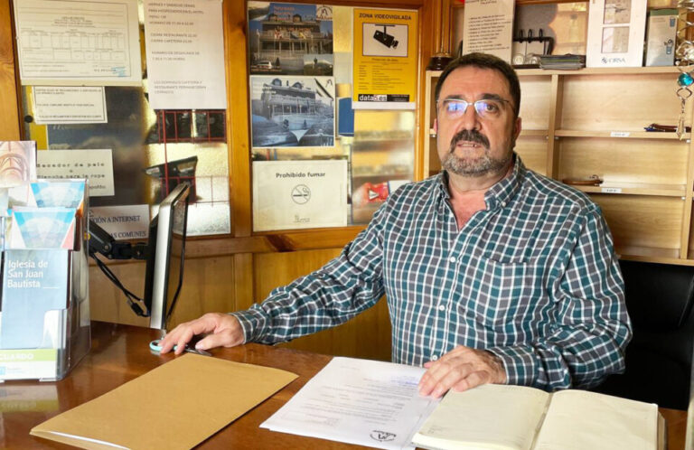 Recepción del Hotel Restaurante Montaña Palentina en Guardo.