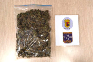 Paquete con marihuana intervenido por la Policía Local en Palencia