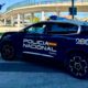 Policía Nacional interviniendo en una situación de emergencia en Palencia