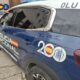 Vehículo de la Policía Nacional en intervención por incendio en Palencia