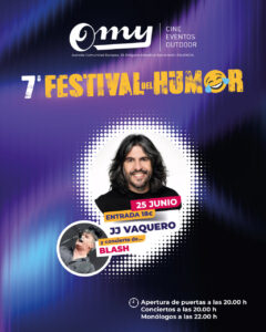 Cartel del festival del humor con JJ Vaquero y Blash