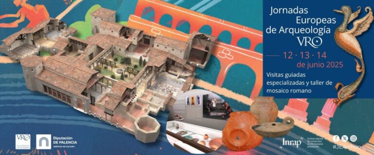 Vista de la Villa Romana La Olmeda durante las Jornadas Europeas de Arqueología.