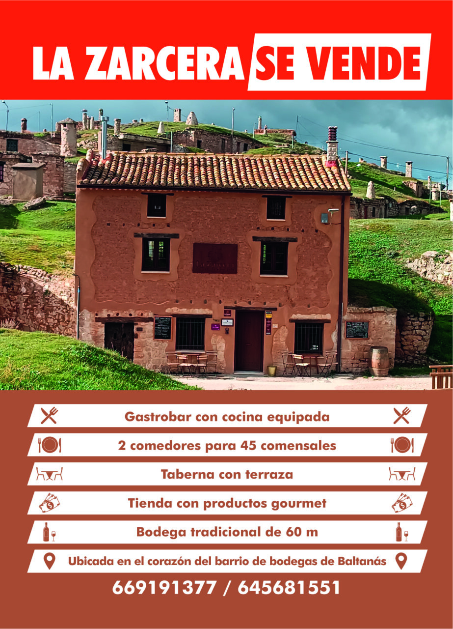 Fachada de La Zarcera, un centro enoturístico en Baltanás
