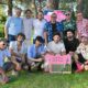 Grupo de artistas en el Bosque Sonoro de Palencia