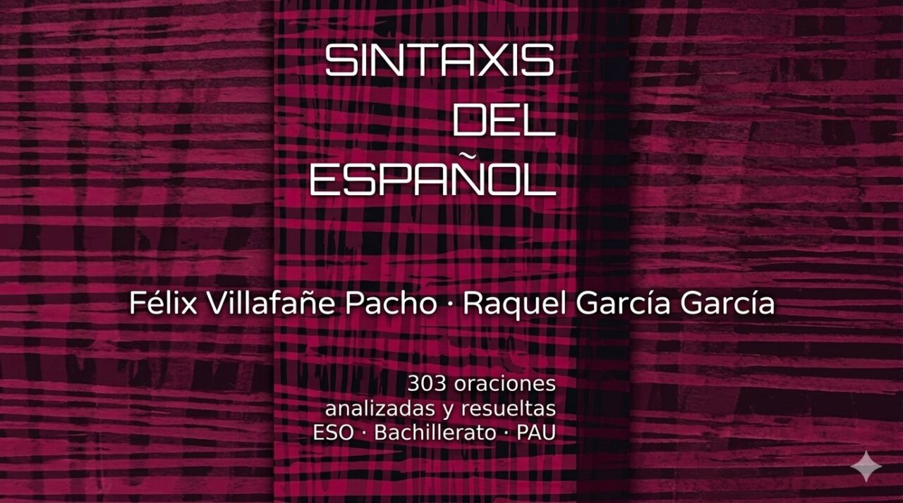 Presentación del manual de sintaxis del español por Félix Villafañe y Raquel García.