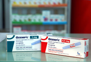 Cajas de medicamentos Ozempic para el tratamiento de la obesidad