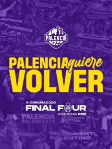 Aficionados de baloncesto en Palencia mostrando su apoyo