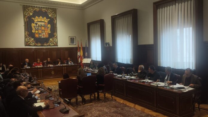 Reunión del pleno de la Diputación de Palencia.