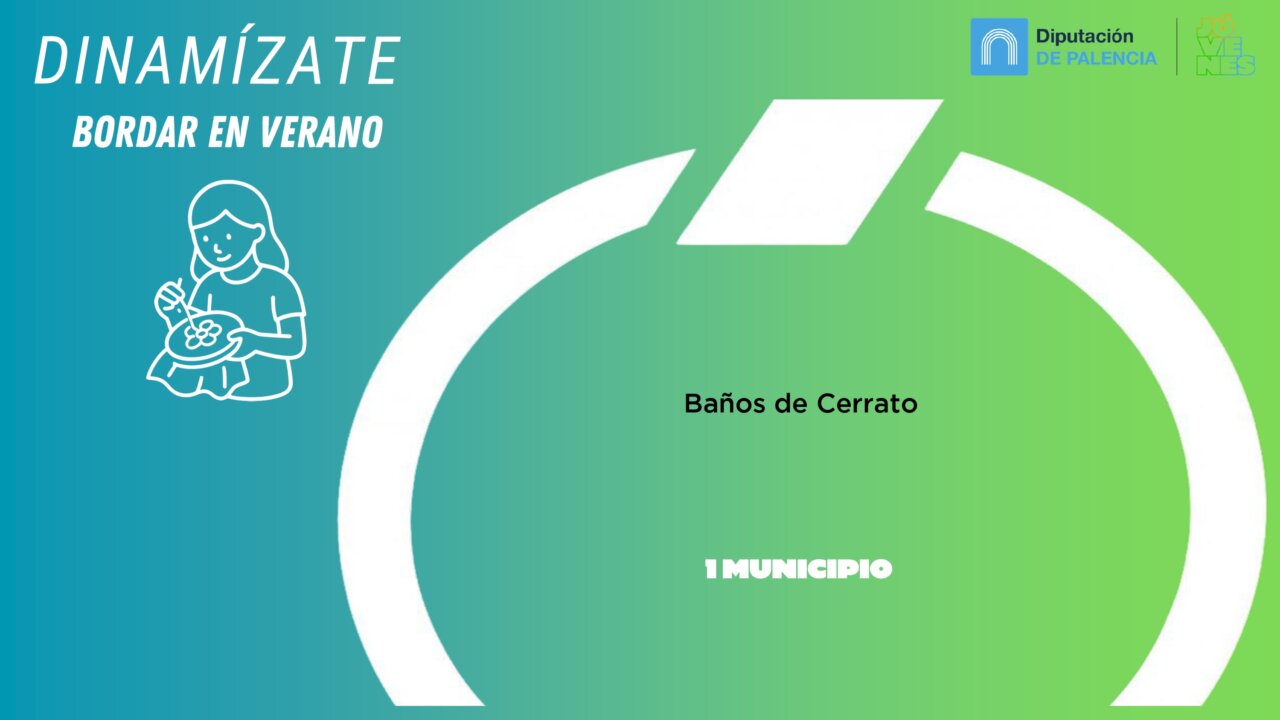 Cartel del programa de ocio juvenil en Baños de Cerrato