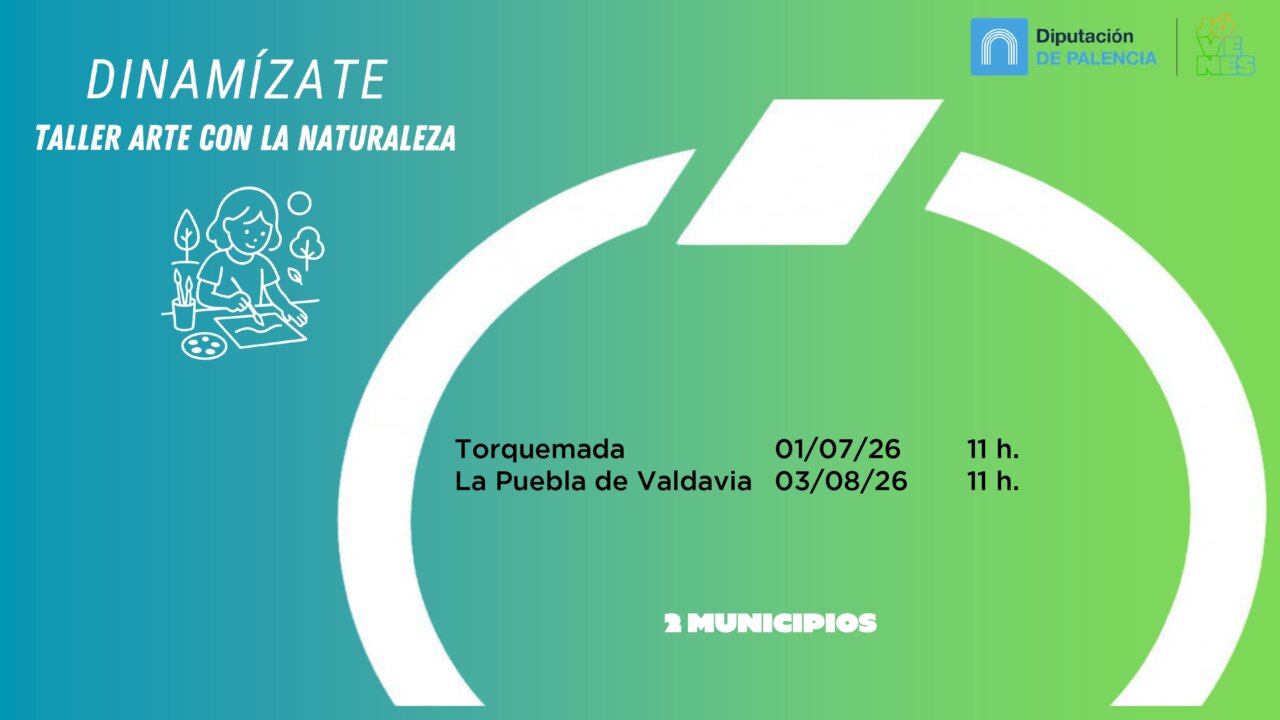 Taller de arte con la naturaleza en Torquemada y La Puebla de Valdavia