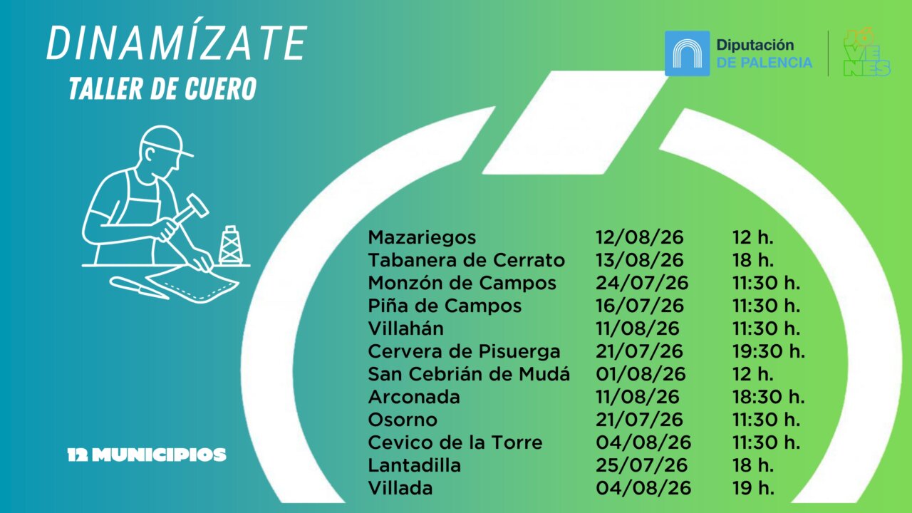 Taller de cuero en el programa de dinamización juvenil de verano 2026