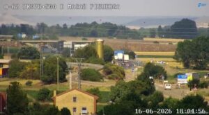 Vista de la A-62 reabierta tras un incendio de camión en Magaz de Pisuerga