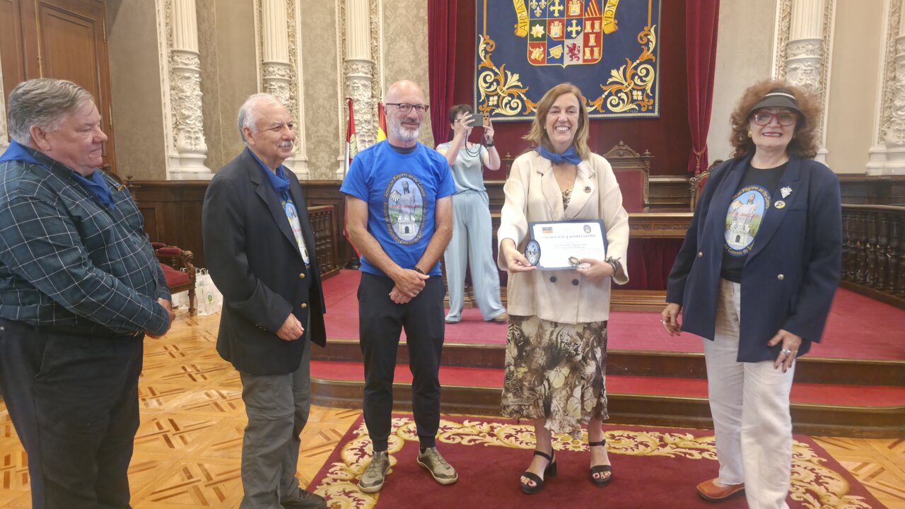 Recepción de American Pilgrims en el Palacio Provincial de Palencia