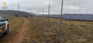 Patrullando cerca de una planta solar en Cillamayor, Palencia.