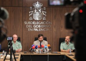 Rueda de prensa sobre la tragedia en la presa de Baños de Cerrato