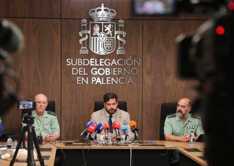 Rueda de prensa sobre la tragedia en la presa de Baños de Cerrato