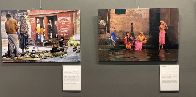 Fotografía de la exposición Bharat de Tino González en el Museo de Palencia