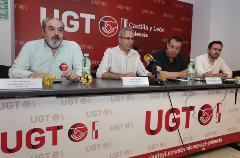 Rueda de prensa de UGT sobre incendios en Castilla y León