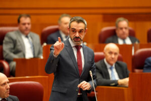 David Hierro hablando en un debate legislativo en Castilla y León