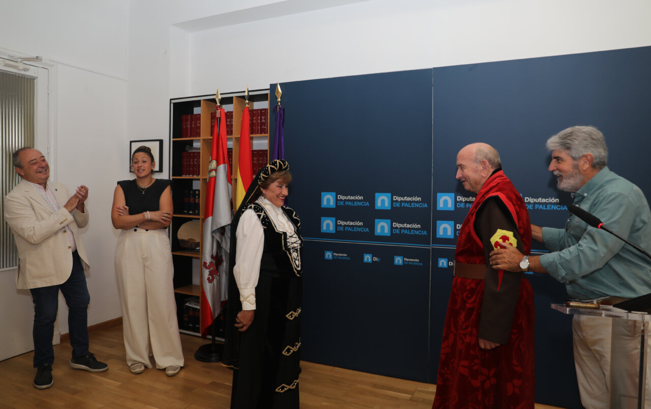 Presentación de la recreación histórica en Husillos con participantes y autoridades
