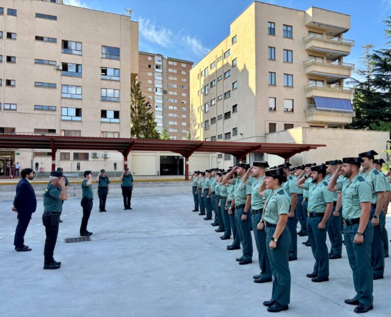 Ceremonia de bienvenida a nuevos guardias civiles en Palencia