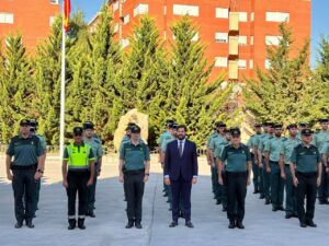 Ceremonia de bienvenida a nuevos guardias civiles en Palencia