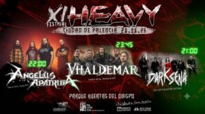 Cartel del festival de heavy metal en Palencia con bandas destacadas
